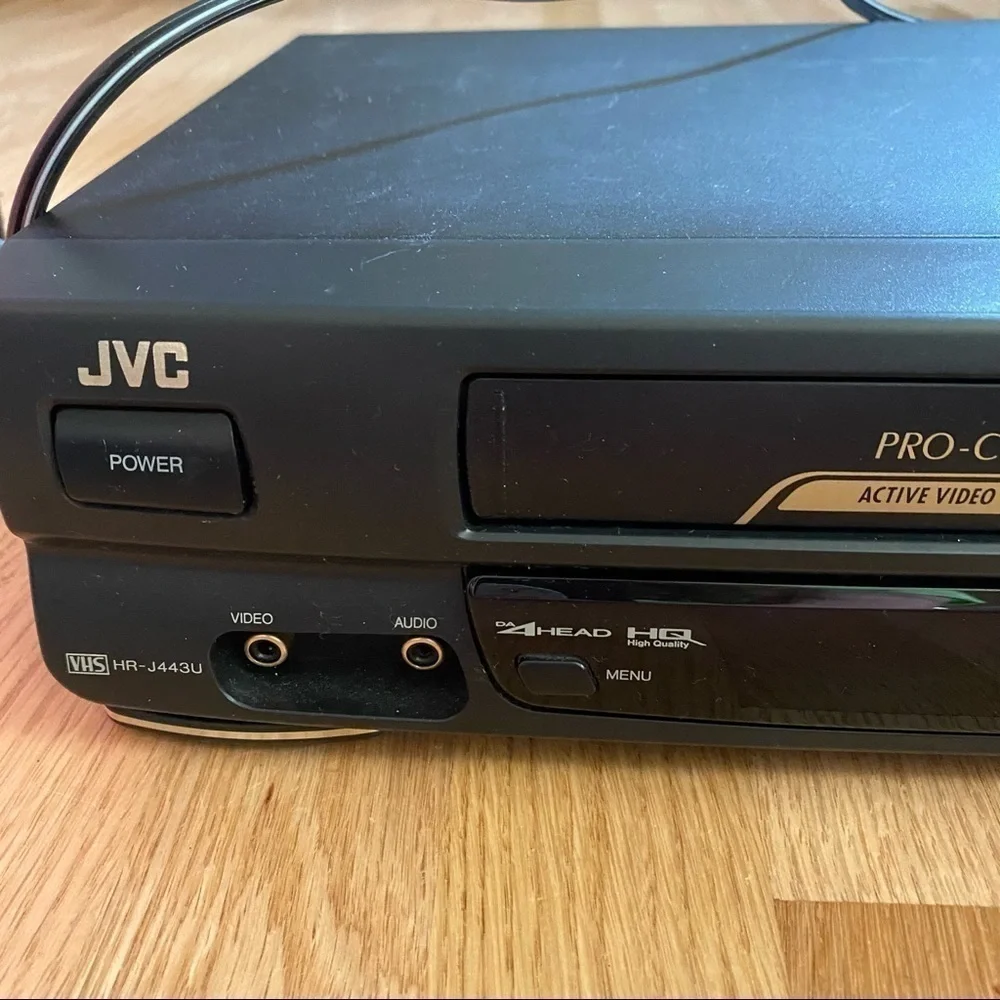 JVC HR-J443U Pro-cision 19u Head VCR Shuttle NO REMOTE Only Power Cord